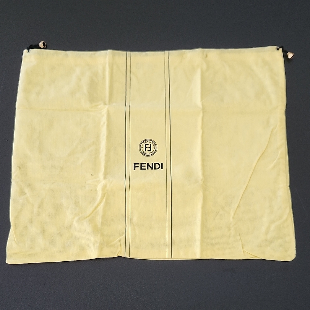 Authentic Vintage FENDI Large Drawstring Dust Bag - 18.5" x 15"